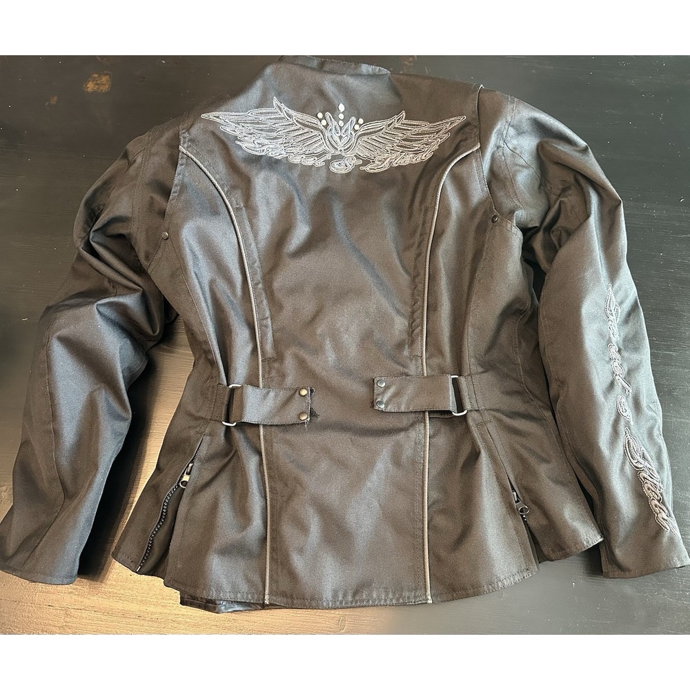 Street & Steel Ride The Life Women's Motorcycle Armour Jacket Size M Y2K